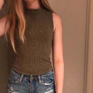 american eagle knit tank top